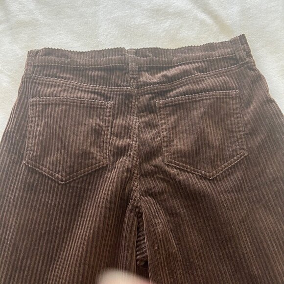Lands End Corduroy Baggy Pants Womens Wide Leg Hamilton Baggie Y2k 2000s SZ14 - Picture 5 of 13
